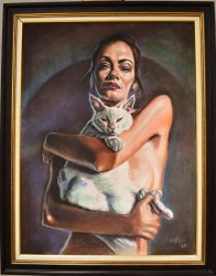 Andrada with cat