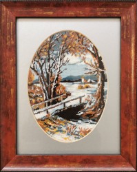 Anotimp iarna oval
