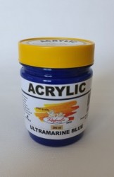 albastru Ultramarin - borcan plastic 200 ml - Rafaelo Artist