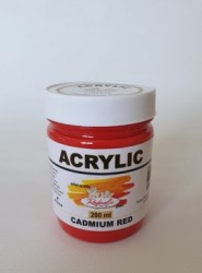 Rosu Cadmium - borcan plastic 200 ml - Rafaelo Artist
