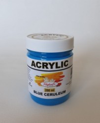Albastru Ceruleum - borcan plastic 200 ml - Rafaelo Artist