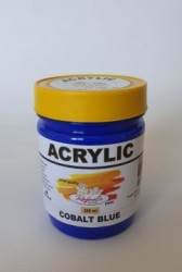 Albastru Cobalt - borcan plastic 200 ml - Rafaelo Artist