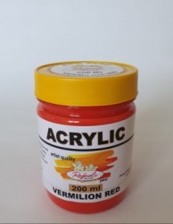 Rosu Vermilion - borcan plastic 200 ml - Rafaelo Artist