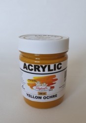 Ocru Galben - borcan plastic 200 ml - Rafaelo Artist