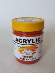 Ocru Rosu - borcan plastic 200 ml - Rafaelo Artist