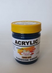 Verde Turqoise - borcan plastic 200 ml - Rafaelo Artist